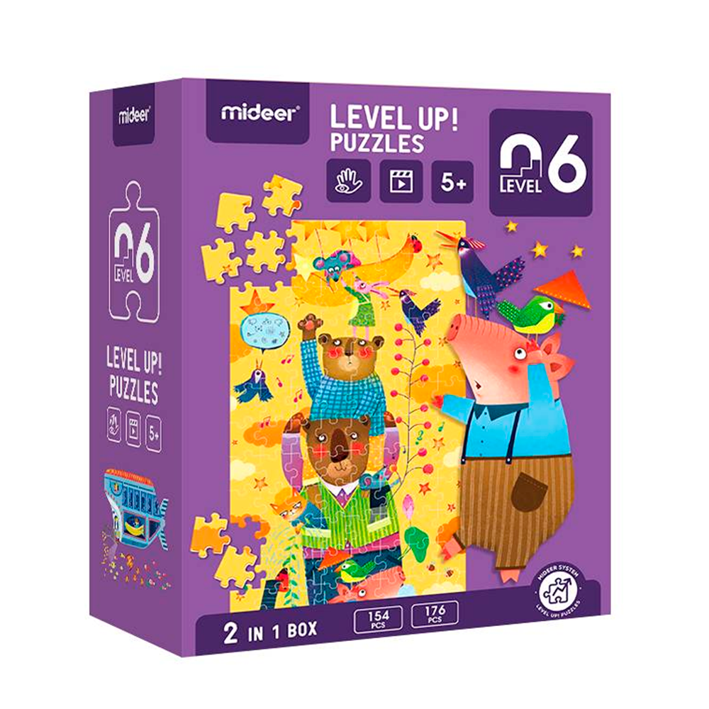 Level Up! Nivel 6: 2 puzles de 164 piezas