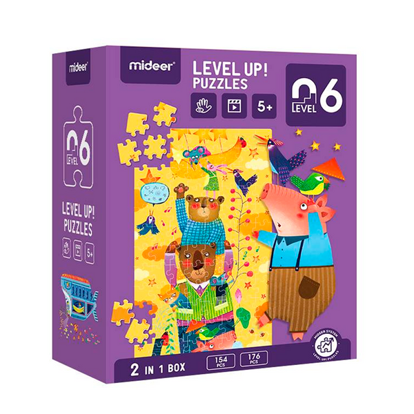 Level Up! Nivel 6: 2 puzles de 164 piezas