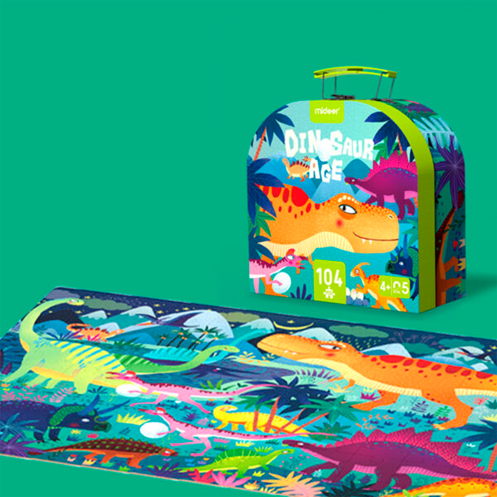 Puzzle: Dinosaurio Age Puzzle (Con Maleta Portátil)
