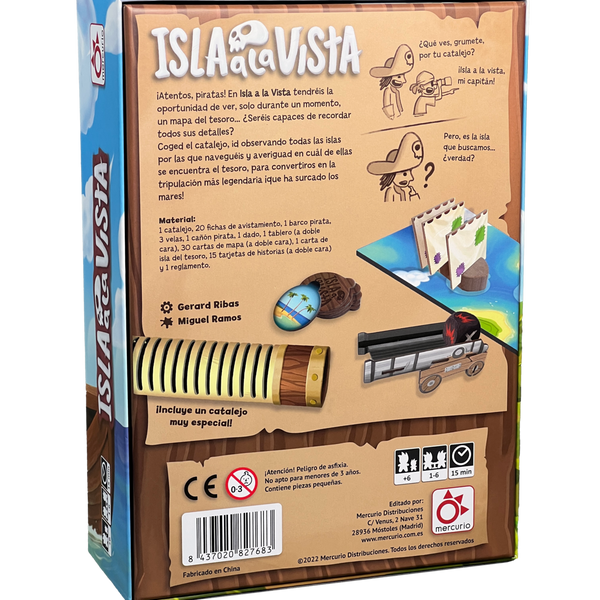 Isla a la Vista - Observa Mapas, Memoriza Islas y Encuentra el Tesoro