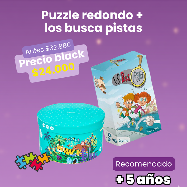 Pack Juego de Lógica + Puzzle Selva (5+ años) – Misterios y Aventuras Naturales