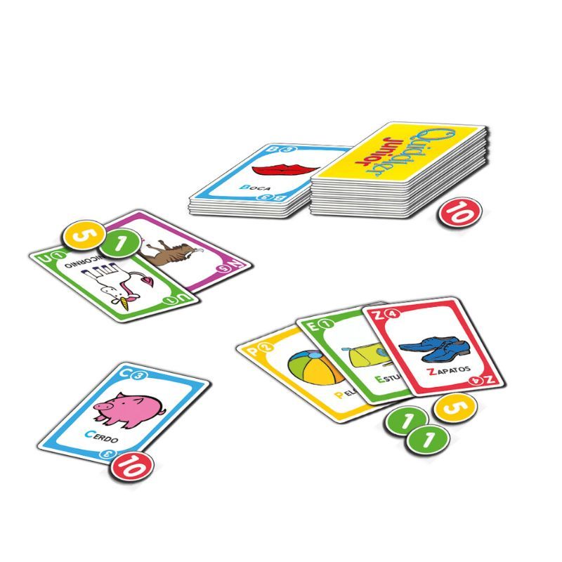 Quiddler Junior - Reconocimiento de Letras y Asociación Letra/Sonido