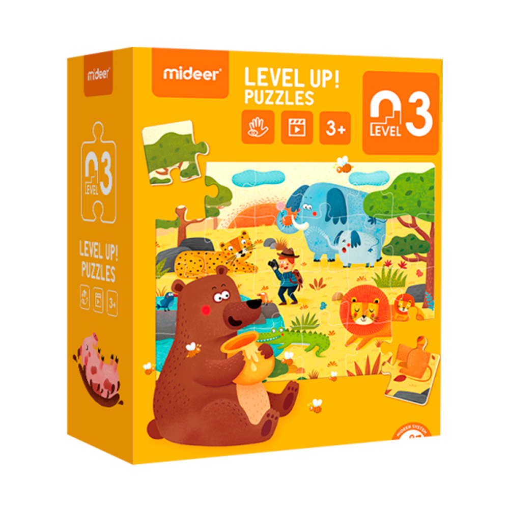 Level Up! Nivel 3: Contiene 3 puzles de distintos hábitats