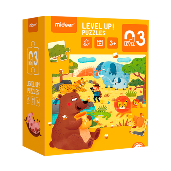 Level Up! Nivel 3: Contiene 3 puzles de distintos hábitats