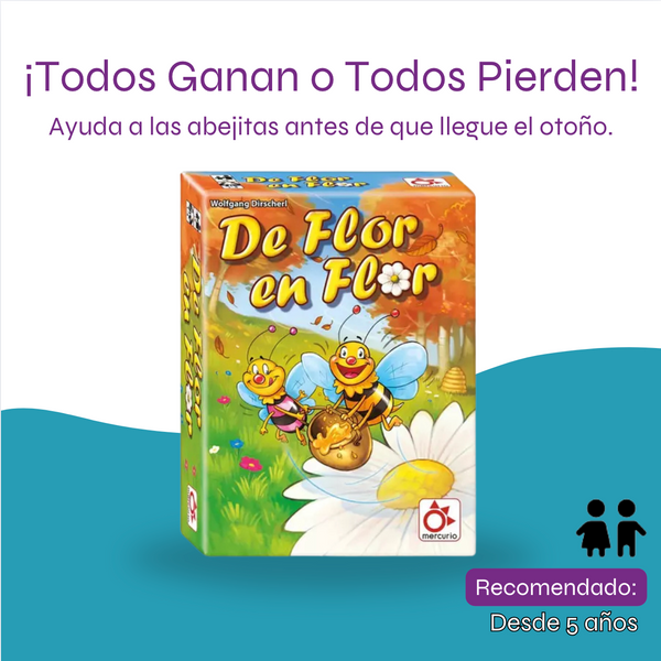 De flor en flor - Juego de Colaboración