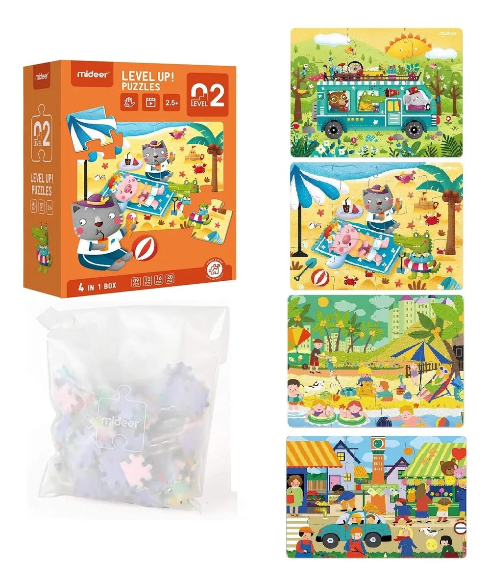 Pack Level Up! Nivel 2 y 3 - Estimula lógica, motricidad y concentración en cada nivel.