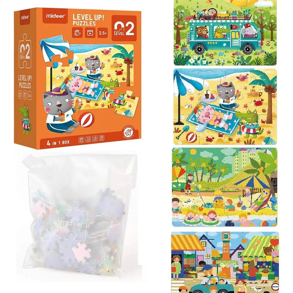 Pack Level Up! Nivel 2 y 3 - Estimula lógica, motricidad y concentración en cada nivel.