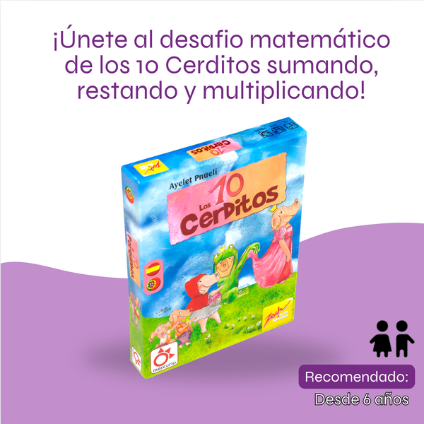 Los 10 Cerditos - Juego de Cartas Rápido de Cálculo Mental