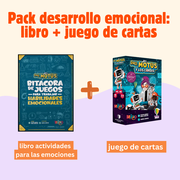👀🧠 Pack juegos para el desarrollo emocional: Libro de actividades + Juego de cartas