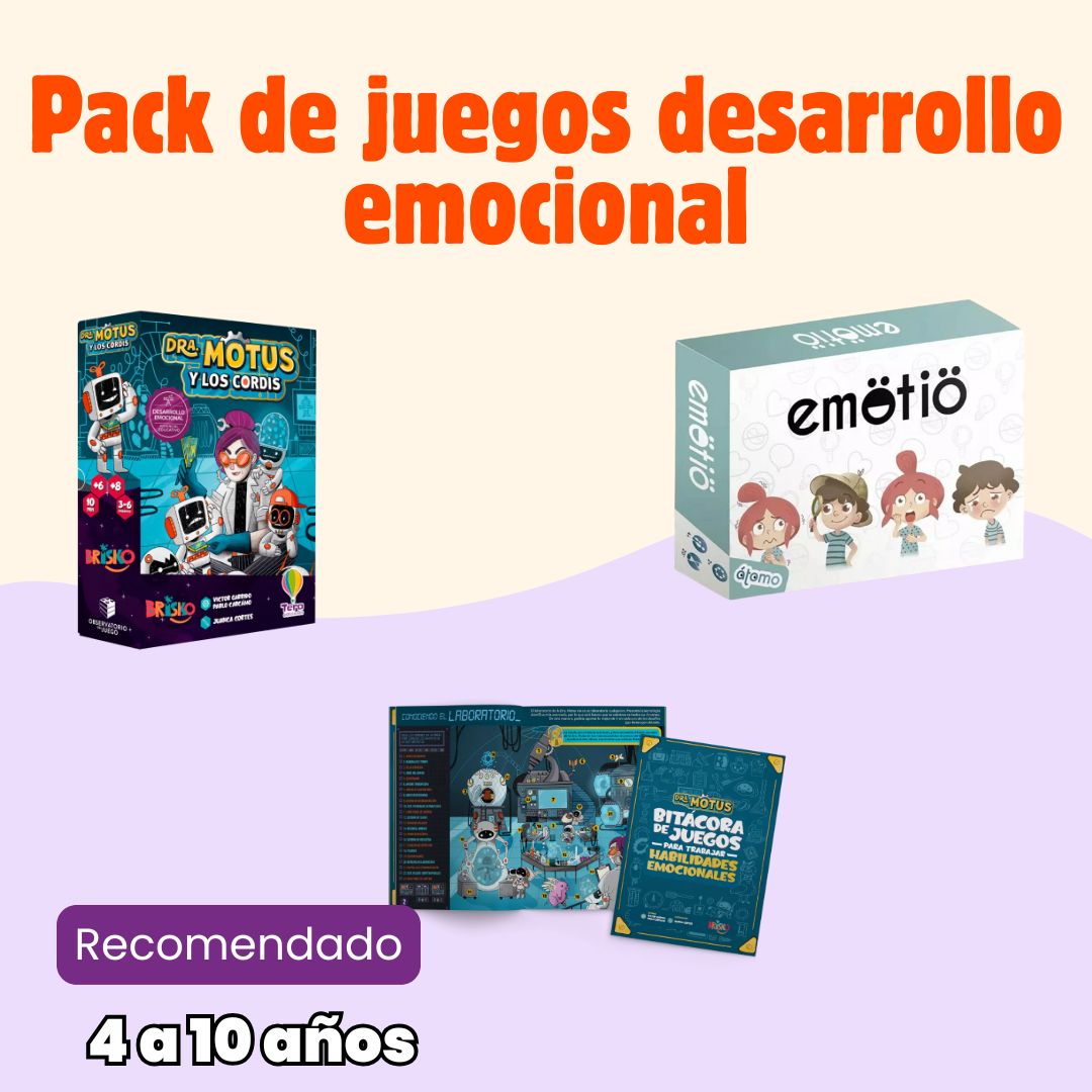 🧠💛Kit desarrollo emocional: Juego emociones + juego conversaciones  + libro de actividades