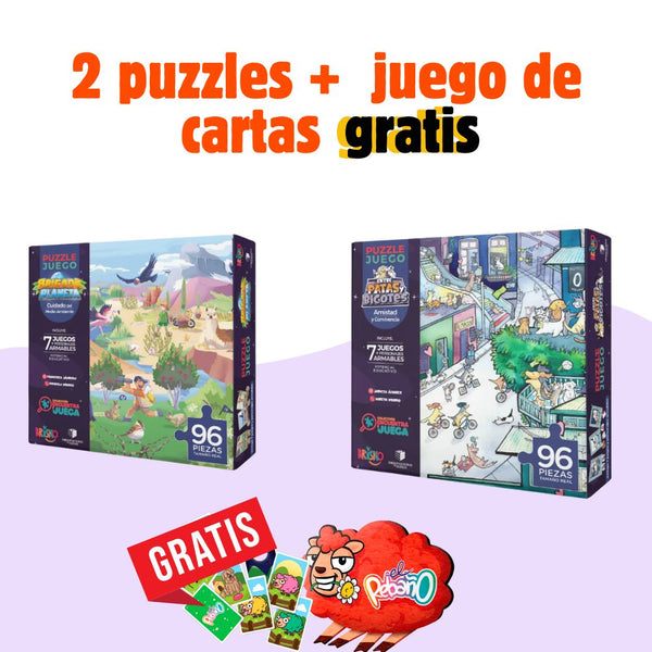 Mega Pack Familiar: 🧩🐾Puzzle Perritos y Gatitos + Brigada Planeta + 🎁 Juego Gratis 🎁