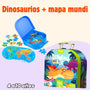 Pack 2 Puzzles exploradores: Maleta Dinosaurios + Mapa Mundi