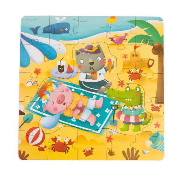 ¡Maleta 4 Puzzles de las Estaciones! - Desarrollo y Aprendizaje para Niños