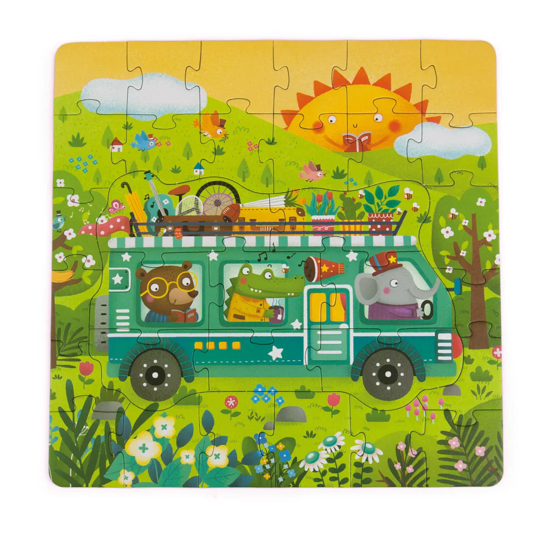 ¡Maleta 4 Puzzles de las Estaciones! - Desarrollo y Aprendizaje para Niños