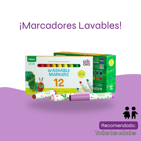Washable Markers 12 - Marcadores Lavables